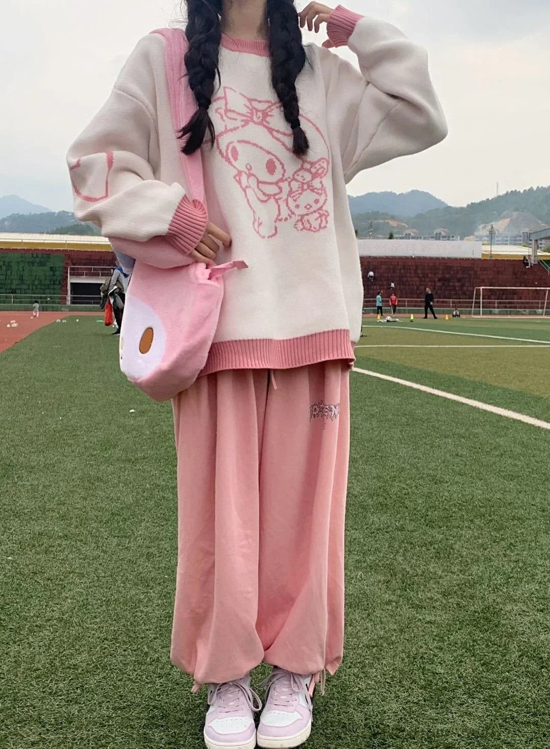 Cozy Kawaii Pastel Knit Pullovers - Bear Hugs