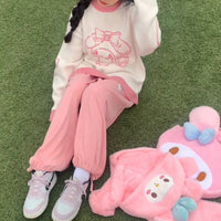 Cozy Kawaii Pastel Knit Pullovers - Bear Hugs