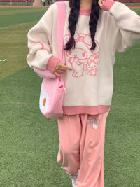 Cozy Kawaii Pastel Knit Pullovers - Bear Hugs