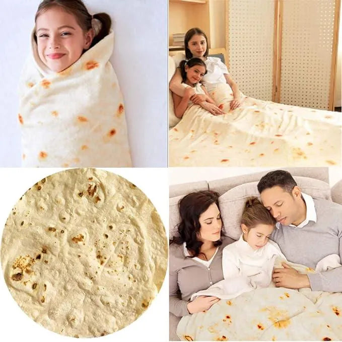 Creative 3D Novelty Blankets (Pizza, Roti Donut and More) - Bear Hugs