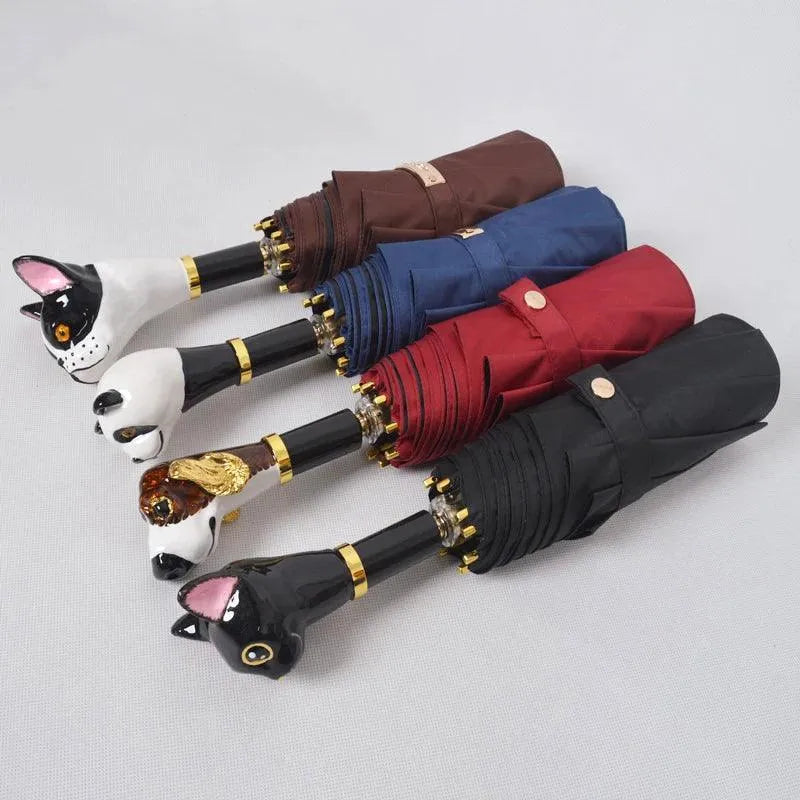 Creative Animal Head Handle Umbrella - Bear Hugs