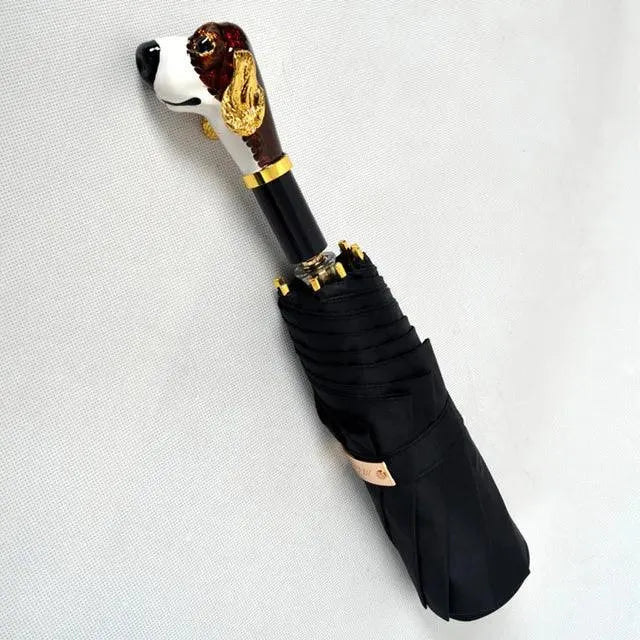 Creative Animal Head Handle Umbrella - Bear Hugs