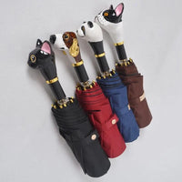 Creative Animal Head Handle Umbrella - Bear Hugs