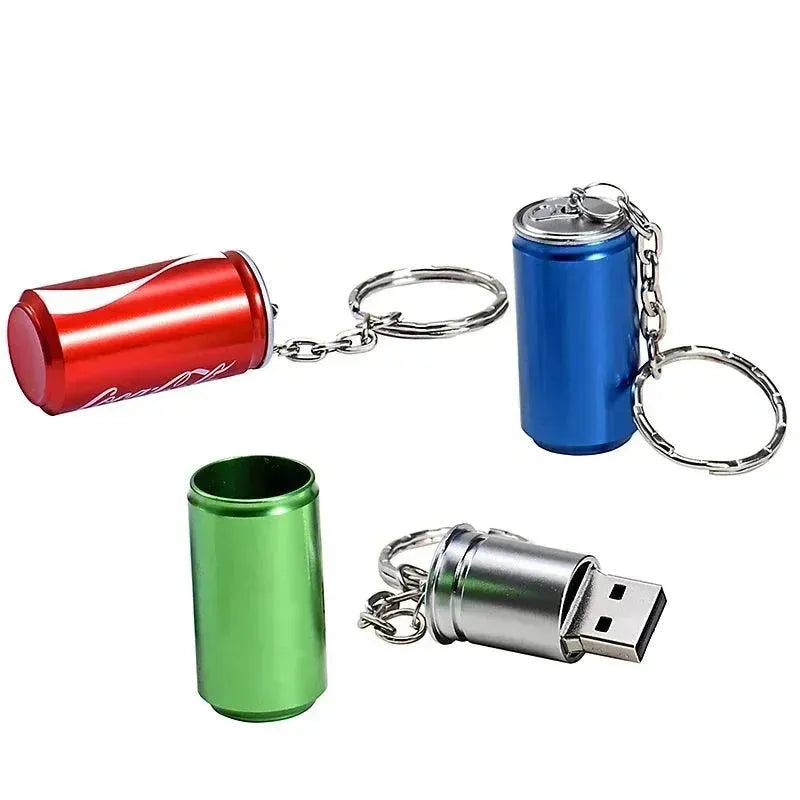 Creative Cold Drink Pen Drive Keychain - Bear Hugs