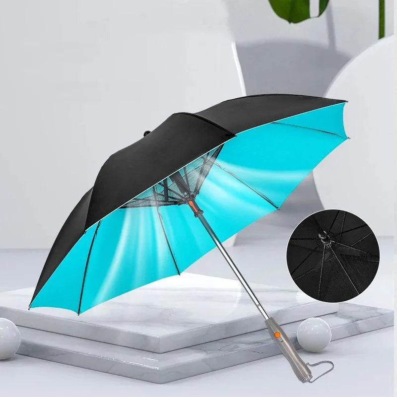 Creative Mist Spray Umbrella with In-built Fan - Bear Hugs