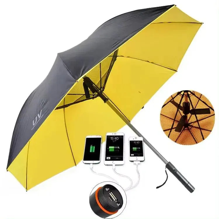 Creative Mist Spray Umbrella with In-built Fan - Bear Hugs