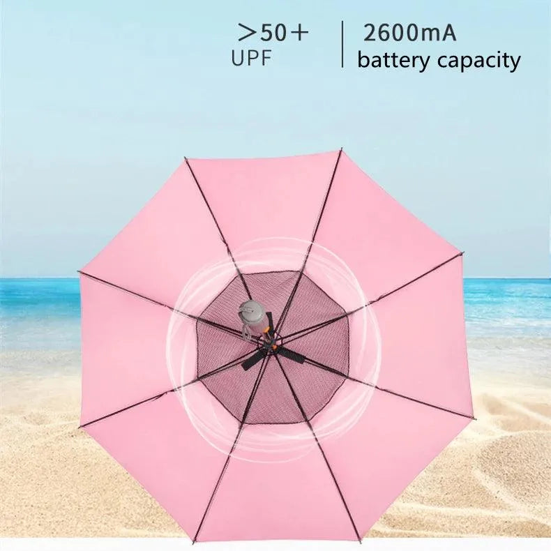 Creative Mist Spray Umbrella with In-built Fan - Bear Hugs