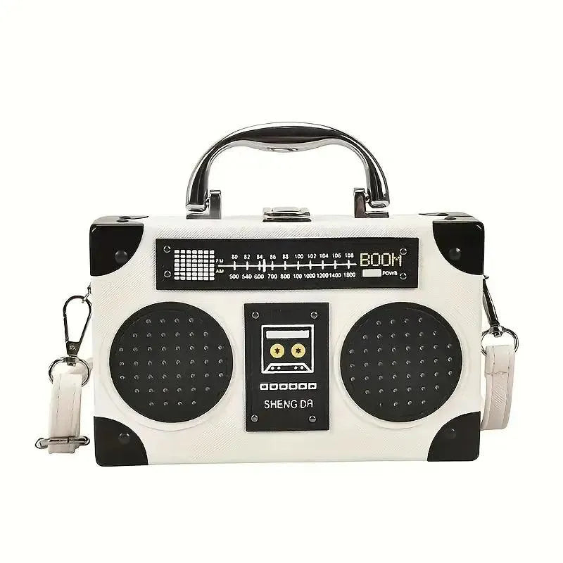 Creative Radio Box Shaped Handbag - Bear Hugs