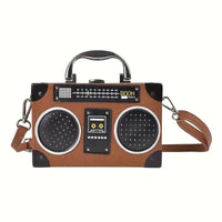 Creative Radio Box Shaped Handbag - Bear Hugs