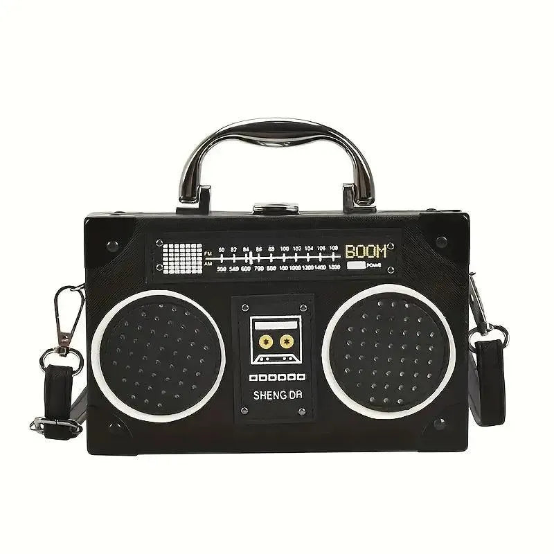 Creative Radio Box Shaped Handbag - Bear Hugs