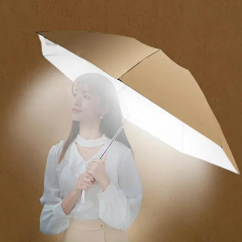 Creative Reverse LED & Fan Mini Umbrella - Bear Hugs