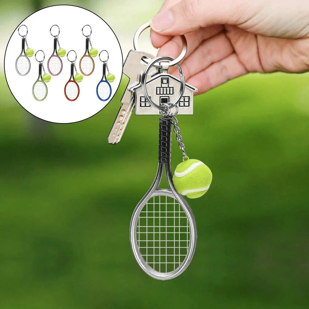 Creative Sports Mini Tennis Racket Keychain - Bear Hugs