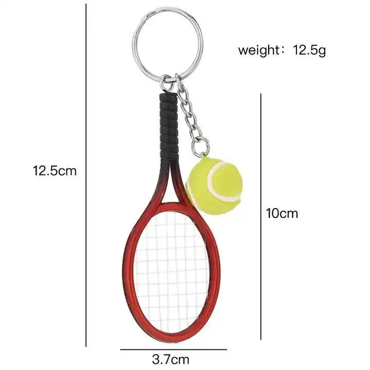 Creative Sports Mini Tennis Racket Keychain - Bear Hugs