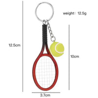 Creative Sports Mini Tennis Racket Keychain - Bear Hugs