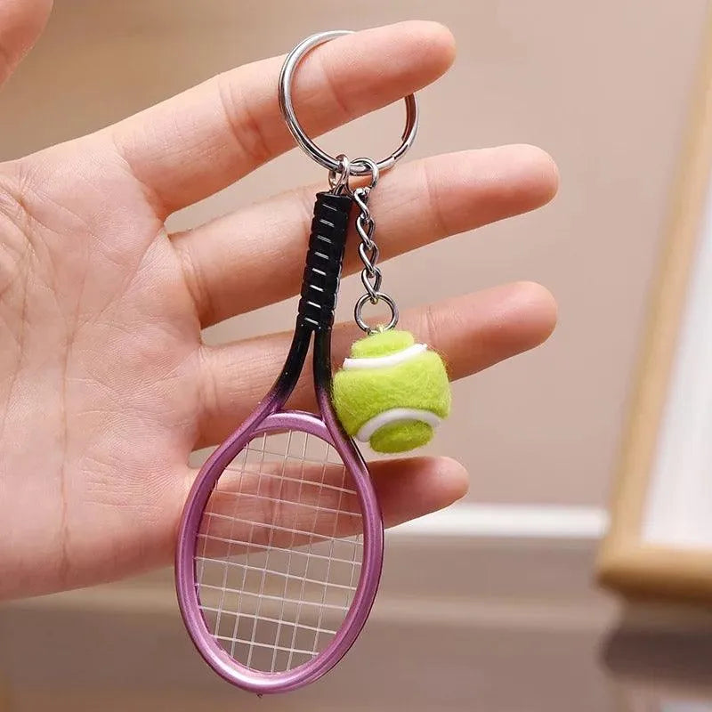 Creative Sports Mini Tennis Racket Keychain - Bear Hugs