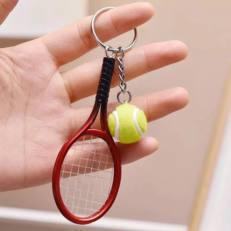 Creative Sports Mini Tennis Racket Keychain - Bear Hugs