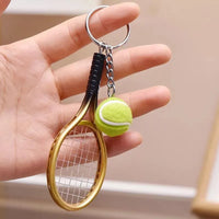 Creative Sports Mini Tennis Racket Keychain - Bear Hugs