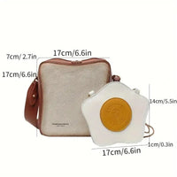 Creative Toast Bread and Fried Egg Shaped Bag - Bear Hugs