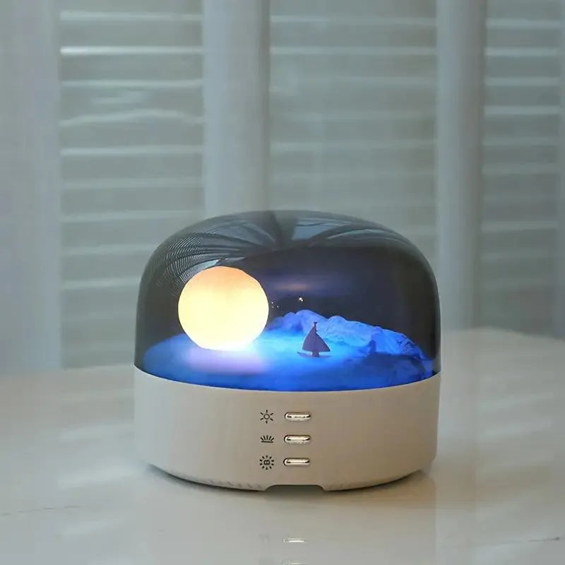 Crescent Night Light With Soothing Music - Bear Hugs