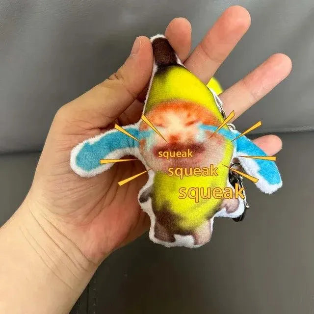 Crying Banana Cat Voice Keychain - Bear Hugs