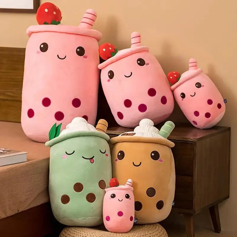 Cuddly Soft Boba Tea Plushie - Bear Hugs