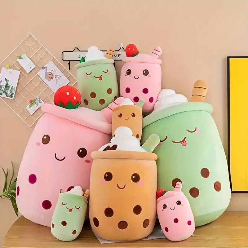 Cuddly Soft Boba Tea Plushie - Bear Hugs