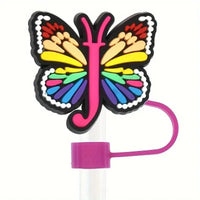 Butterfly Style Letters Silicone Straw Tip Covers For Stanley Cup - Bear Hugs