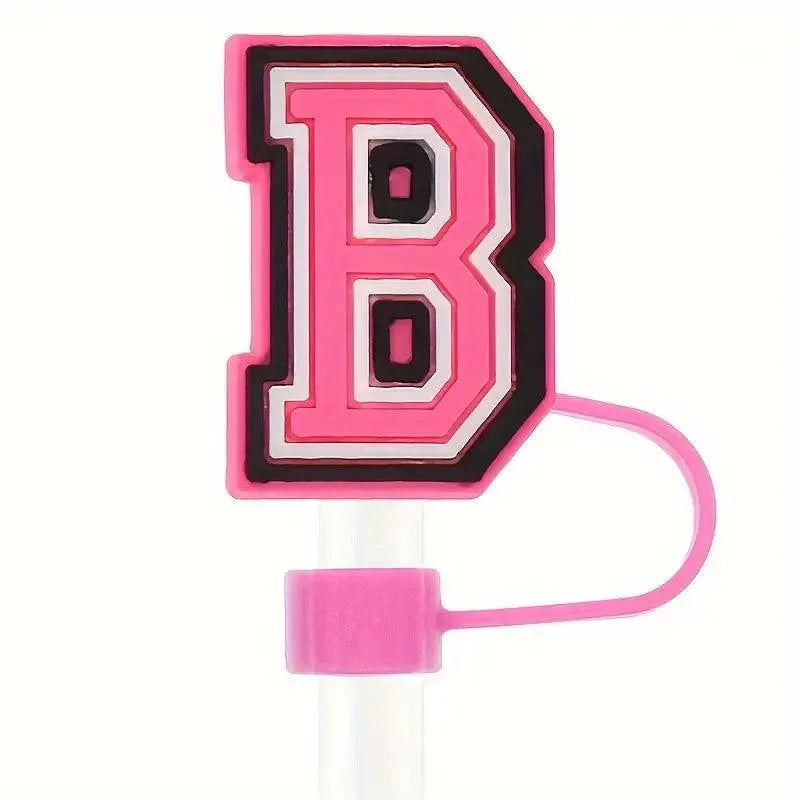 Butterfly Style Letters Silicone Straw Tip Covers For Stanley Cup - Bear Hugs