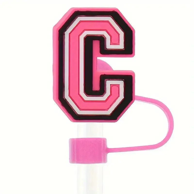 Butterfly Style Letters Silicone Straw Tip Covers For Stanley Cup - Bear Hugs