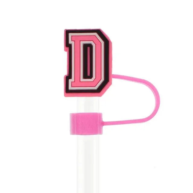 Butterfly Style Letters Silicone Straw Tip Covers For Stanley Cup - Bear Hugs