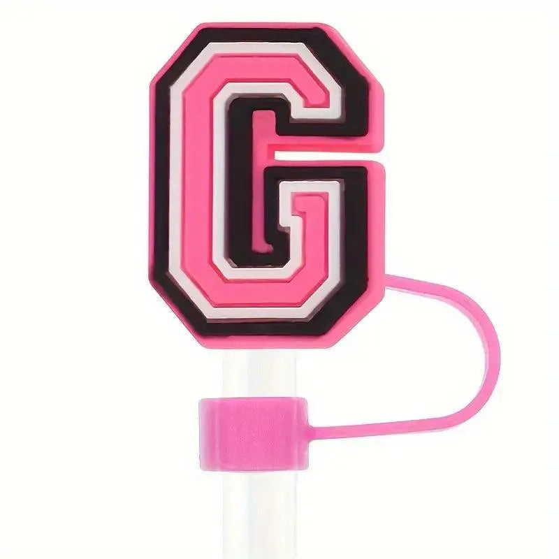 Butterfly Style Letters Silicone Straw Tip Covers For Stanley Cup - Bear Hugs