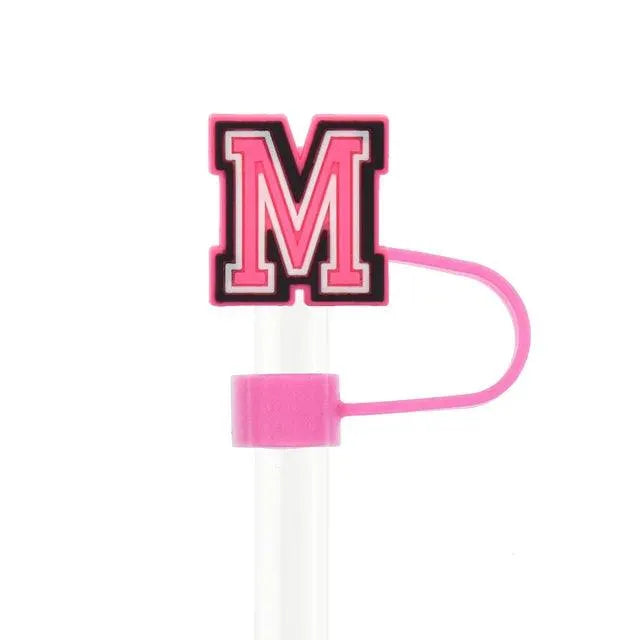 Butterfly Style Letters Silicone Straw Tip Covers For Stanley Cup - Bear Hugs