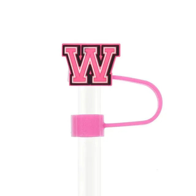 Butterfly Style Letters Silicone Straw Tip Covers For Stanley Cup - Bear Hugs