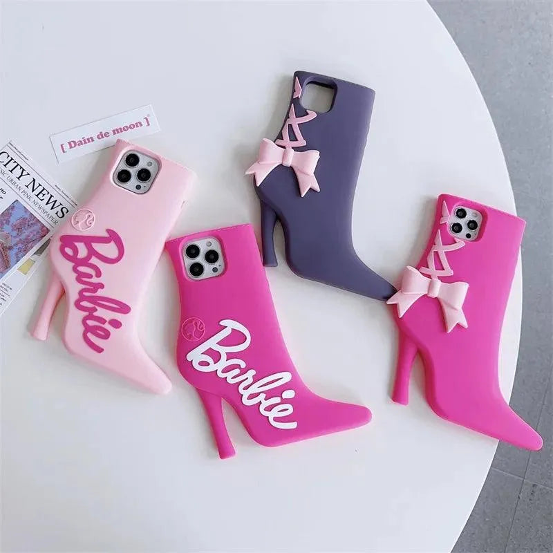 Cute Barbie High Heels Phone Case (For iPhones) - Bear Hugs