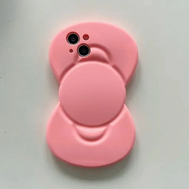 Cute Bow Shaped Phone Case (For iPhones) - Bear Hugs