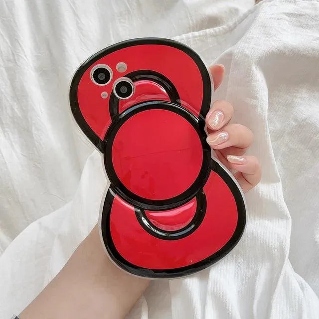 Cute Bow Shaped Phone Case (For iPhones) - Bear Hugs