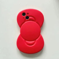 Cute Bow Shaped Phone Case (For iPhones) - Bear Hugs