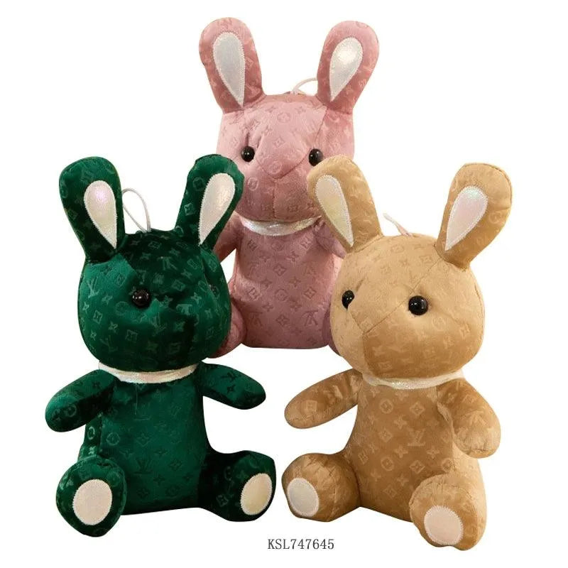 Cute Branded Monogram Stuffed Bunny - Bear Hugs