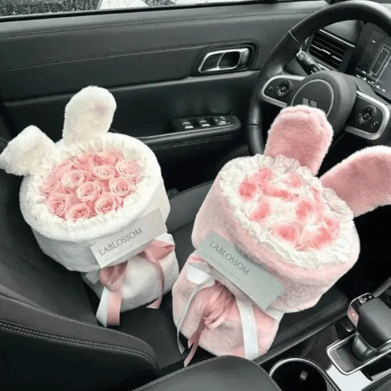 Cute Bunny Ears Plush Bouquet - Bear Hugs