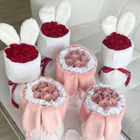 Cute Bunny Ears Plush Bouquet - Bear Hugs