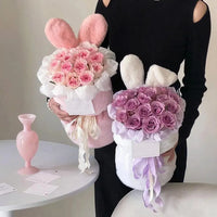 Cute Bunny Ears Plush Bouquet - Bear Hugs