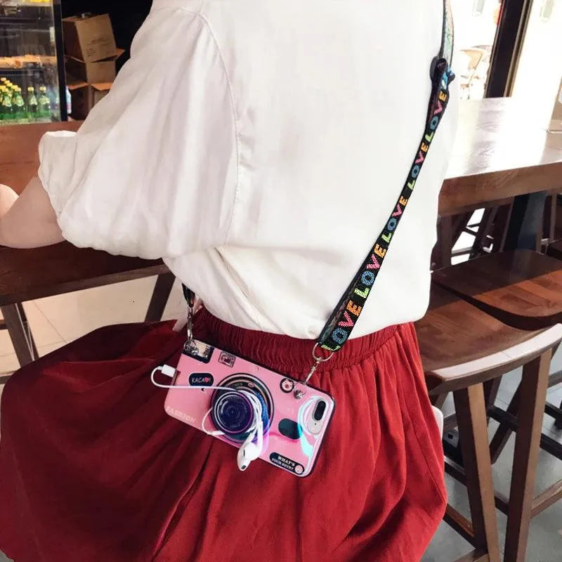 Cute Camera Strap Phone Case (For Samsung) - Bear Hugs