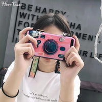 Cute Camera Strap Phone Case (For Samsung) - Bear Hugs