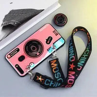 Cute Camera Strap Phone Case (For Samsung) - Bear Hugs