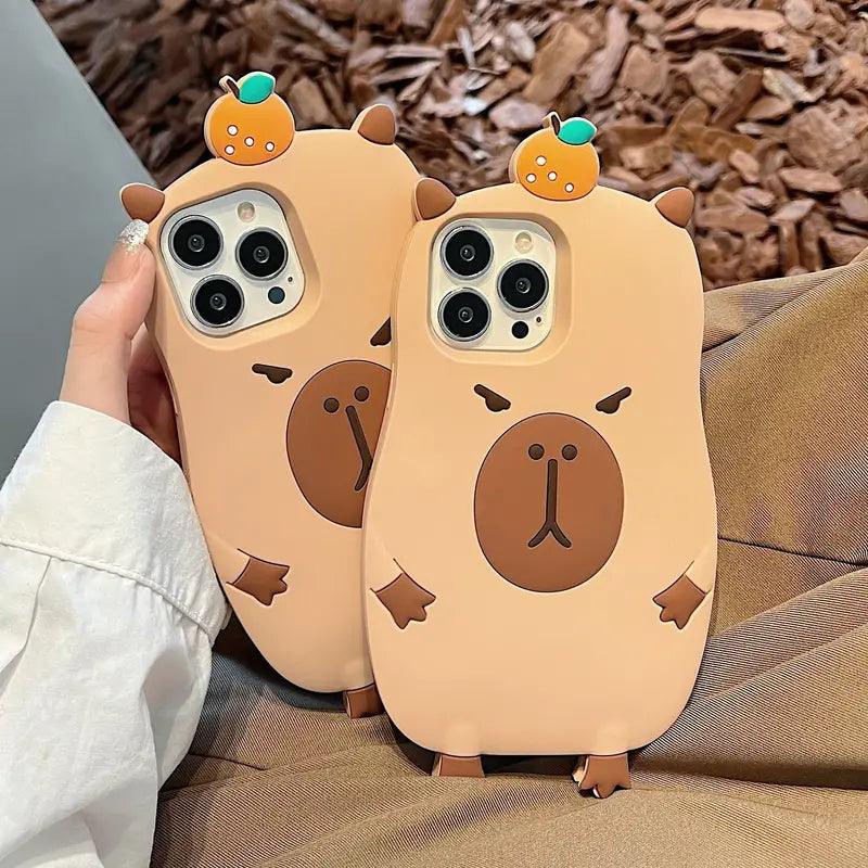 Cute Capybara Air Cushioned Case (For iPhone) - Bear Hugs