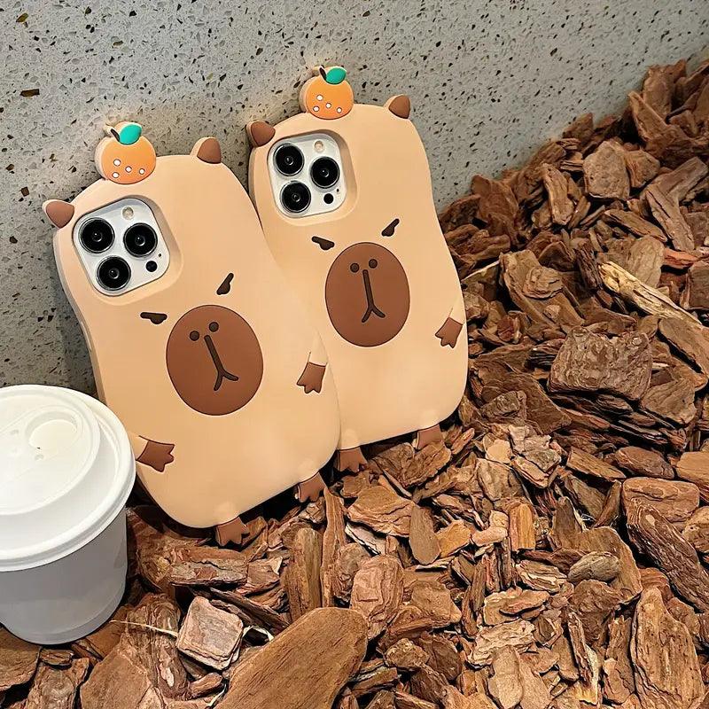 Cute Capybara Air Cushioned Case (For iPhone) - Bear Hugs