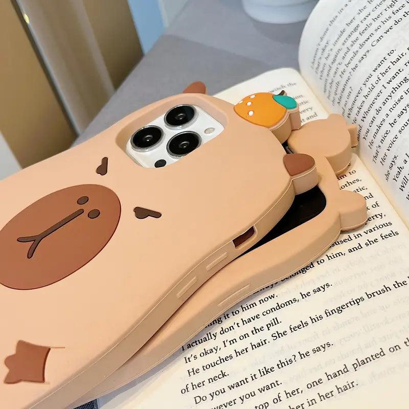 Cute Capybara Air Cushioned Case (For iPhone) - Bear Hugs