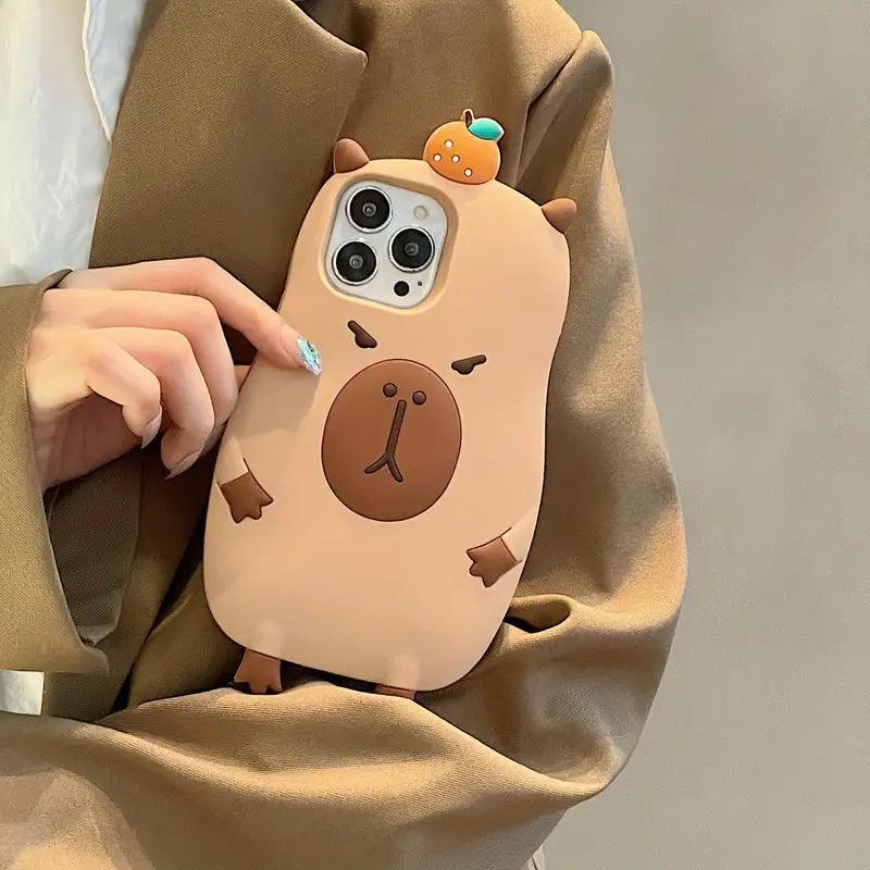 Cute Capybara Air Cushioned Case (For iPhone) - Bear Hugs