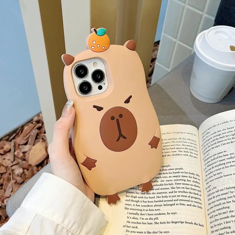 Cute Capybara Air Cushioned Case (For iPhone) - Bear Hugs