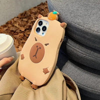 Cute Capybara Air Cushioned Case (For iPhone) - Bear Hugs